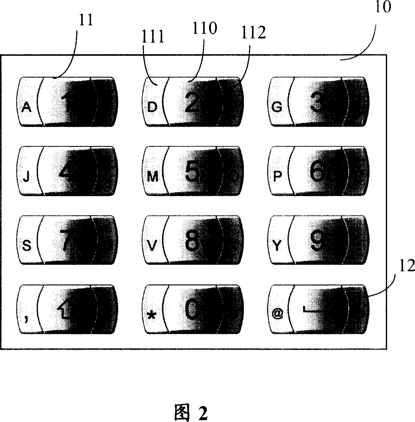 Composite keyboard, electronic device and character input method