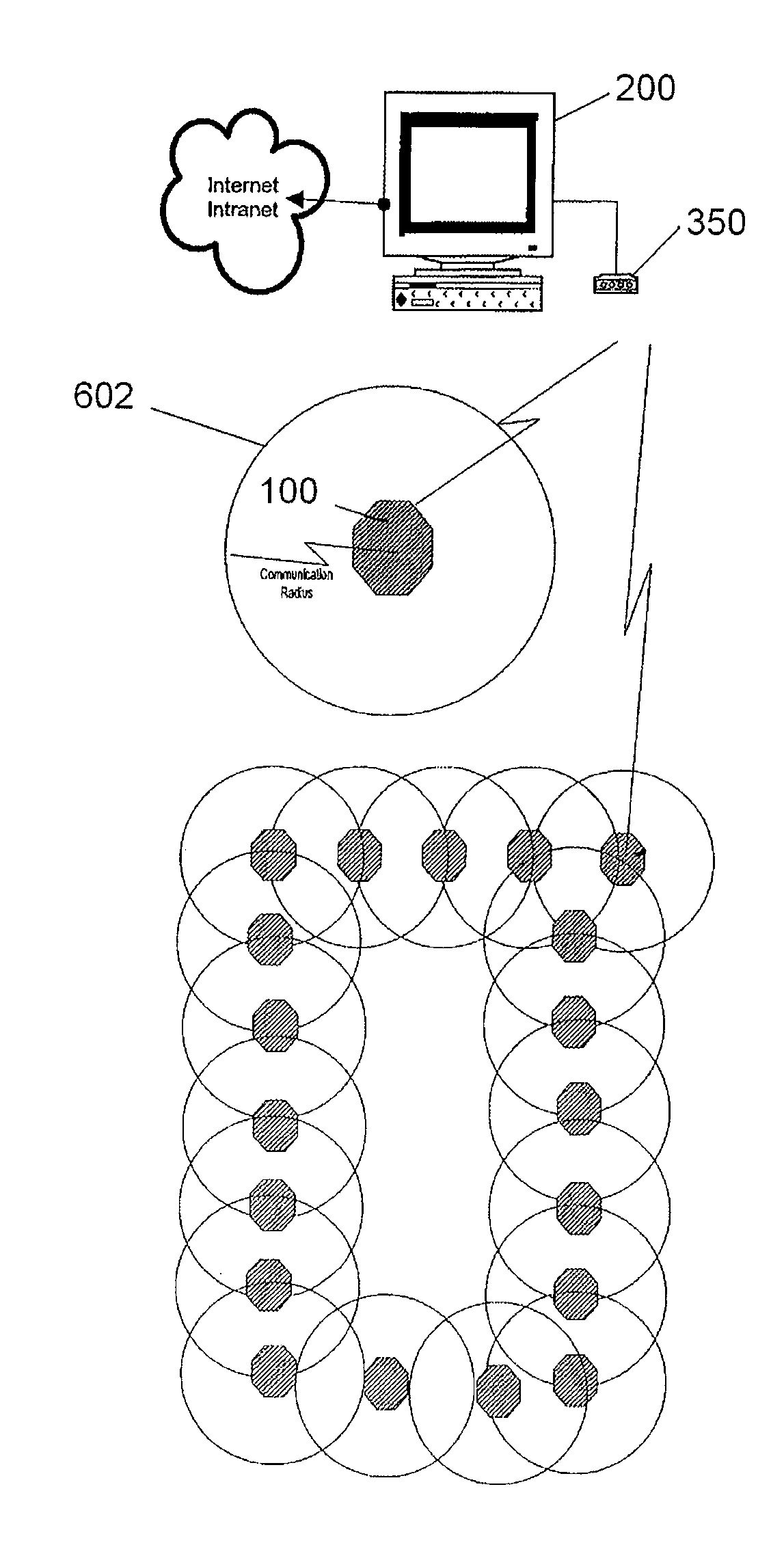 Long-range radio frequency receiver-controller module and wireless control system comprising same