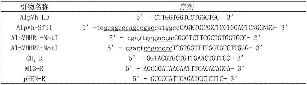 Immunoaffinity material specifically adsorbing c-Myc label single domain heavy chain antibody