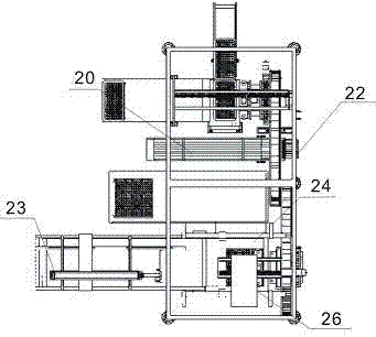 Novel cylindrical lithium battery PACK automatic separation and automatic assembling machine