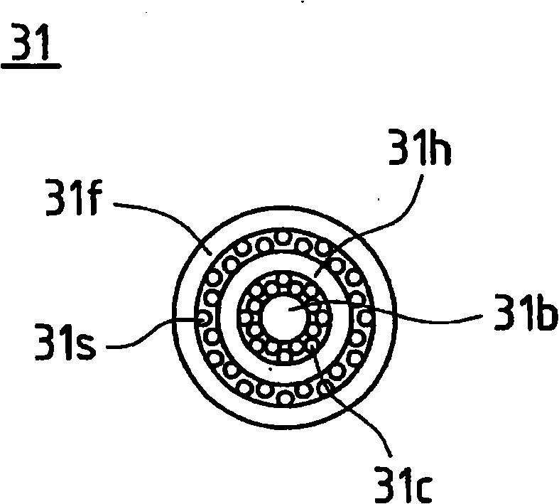 Cable-type composite printed wiring board, cable component, and electronic device