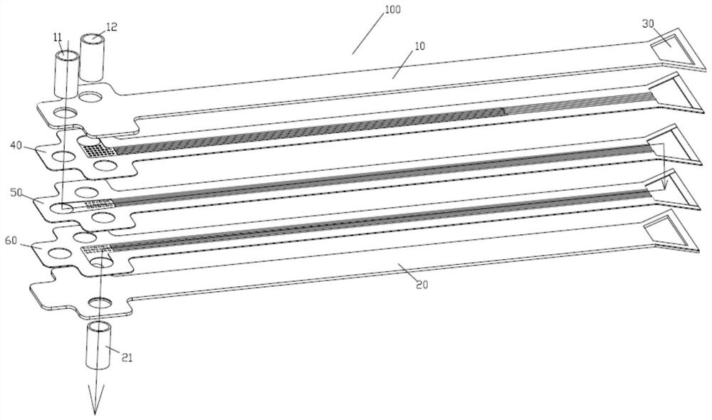 Interpenetration bypass type laminated rapid pre-cooling throttling refrigerator and control method