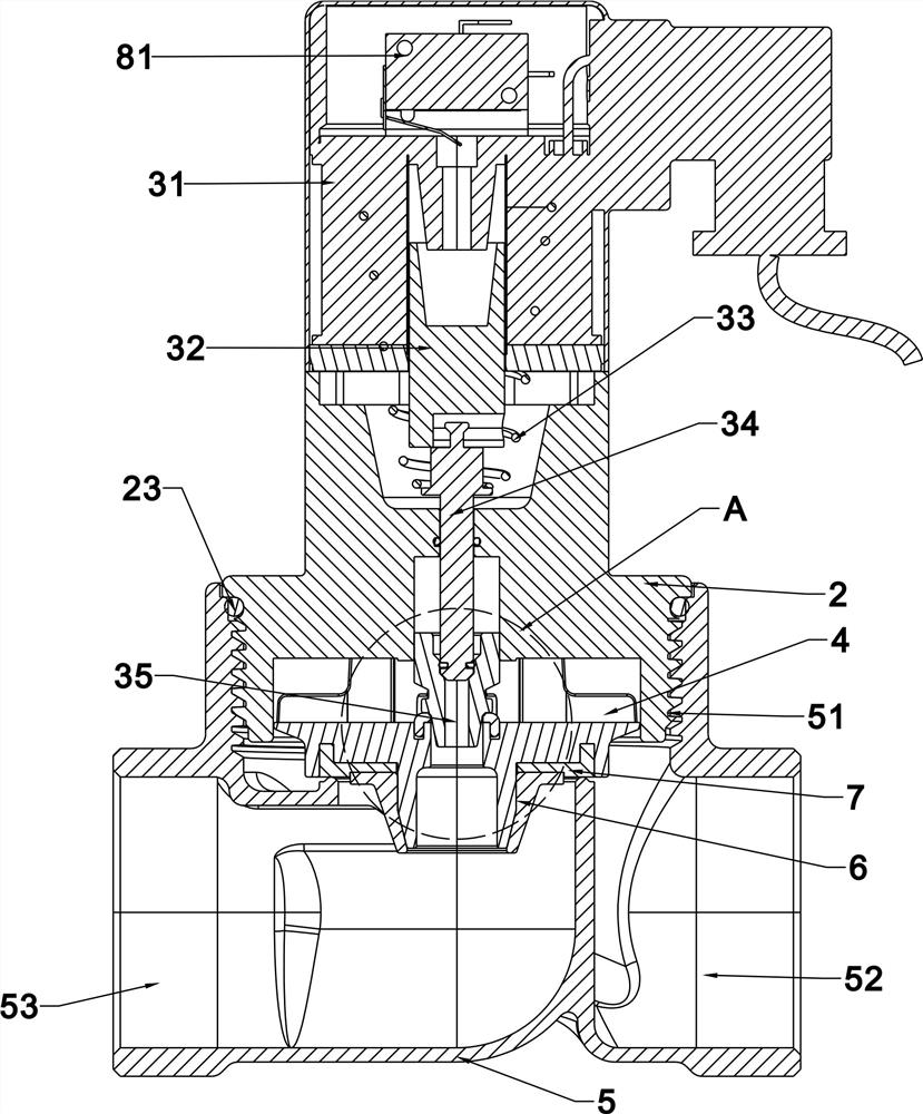 Pilot-operated type high-pressure solenoid valve