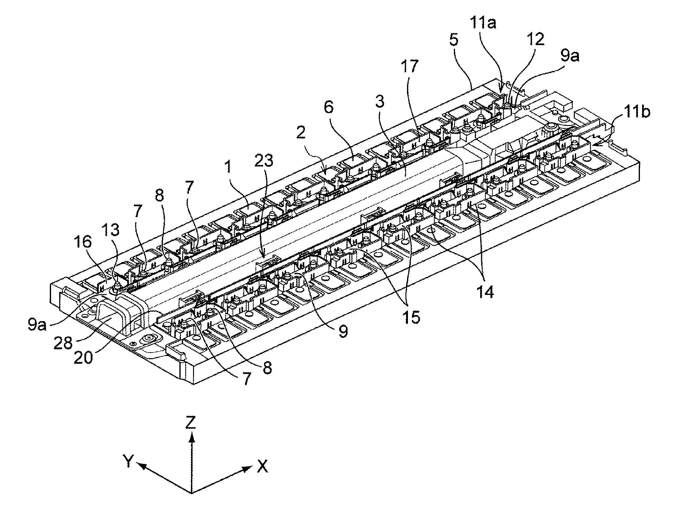 Duct holding structure for battery assembly body