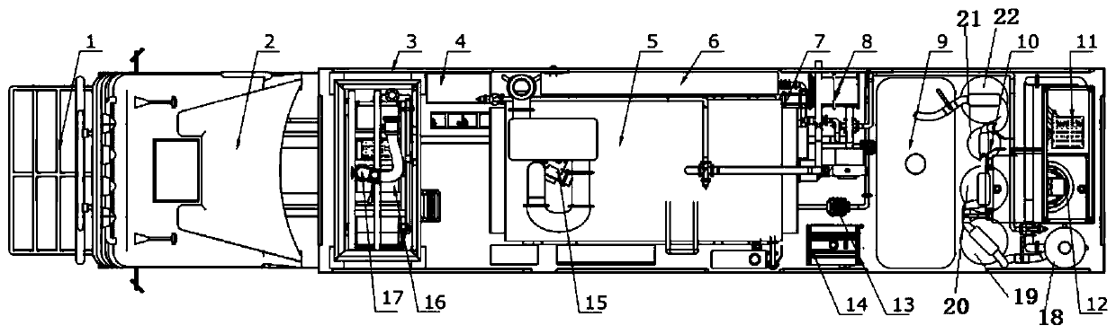 Multifunctional emergency heat supply engineering vehicle