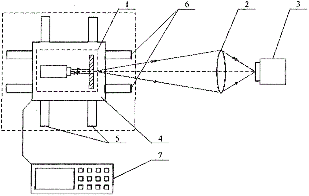 Method and device for measuring space of pixels of image sensor by using constant-speed movable point target