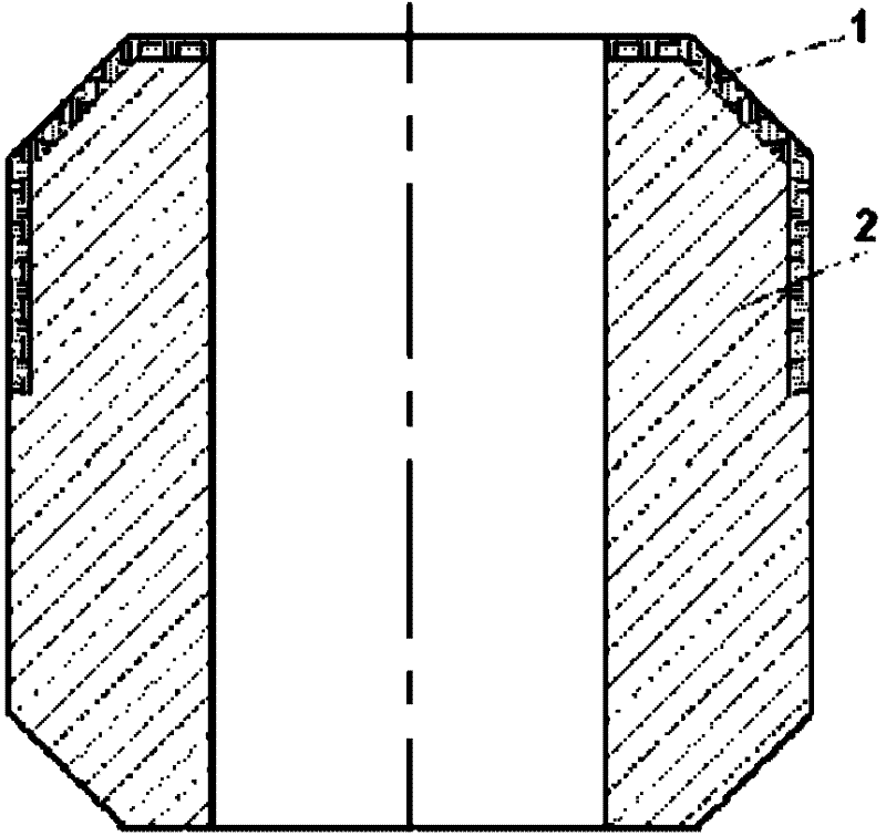 A compression packer rubber cartridge and its preparation method and application