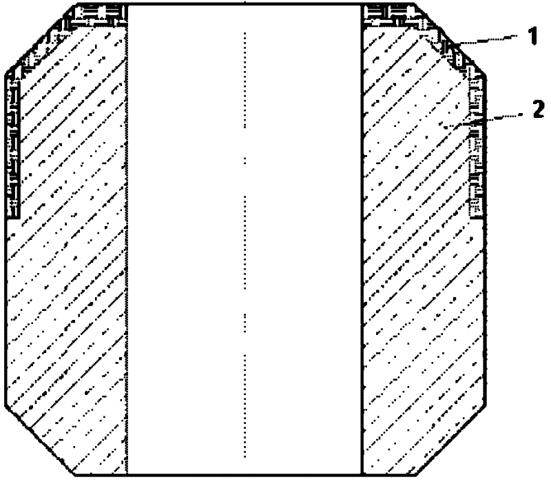 A compression packer rubber cartridge and its preparation method and application