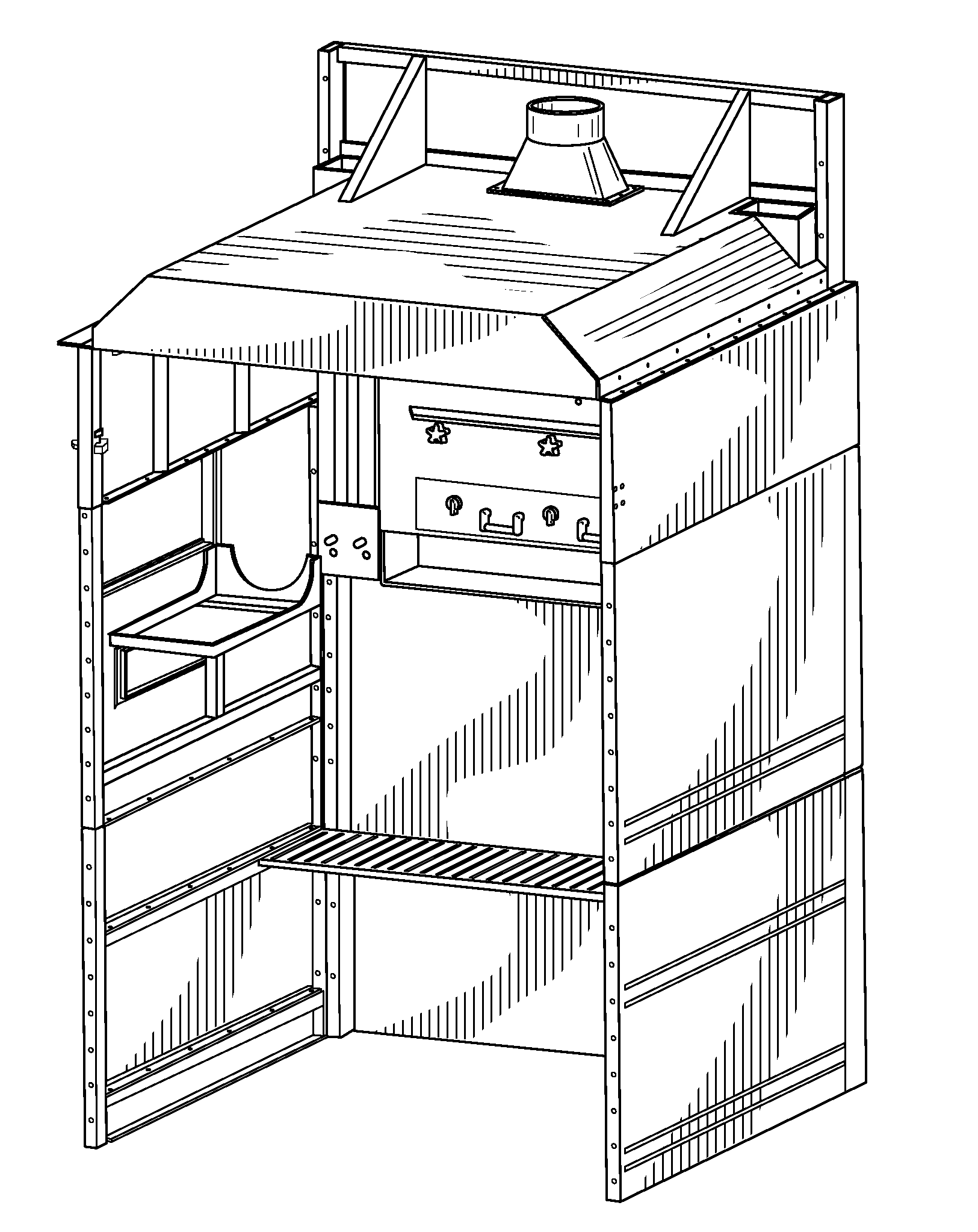 Welding booth