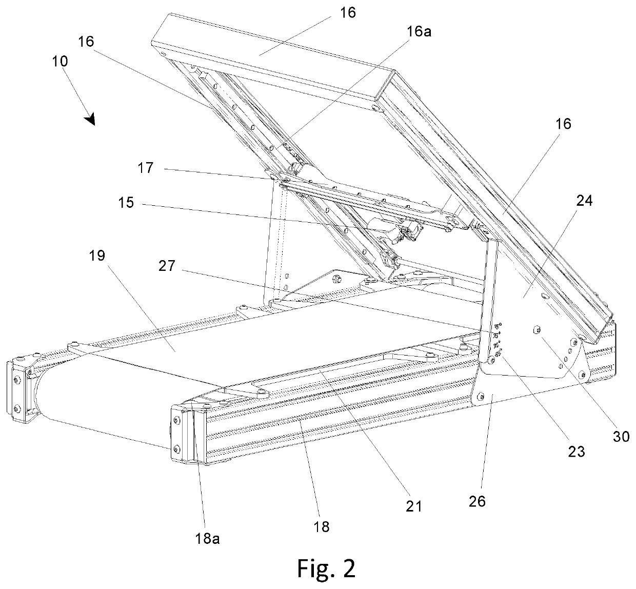 A gantry-type three dimensional printing apparatus for printing a three dimensional work piece in a layer wise manner