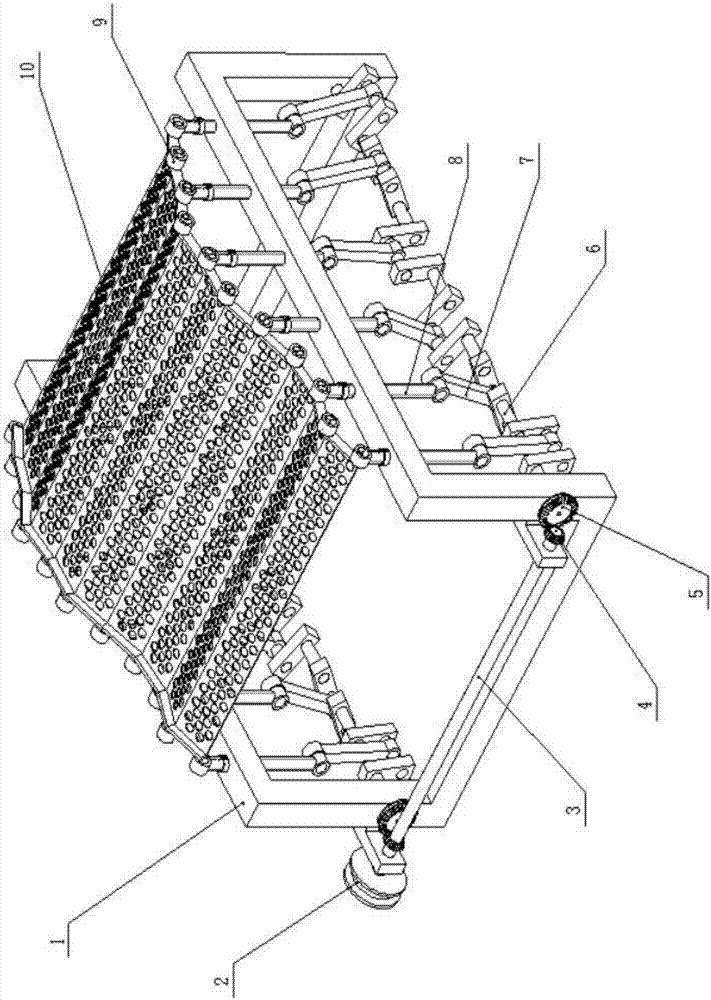 Wave sieve type grain cleaning mechanism