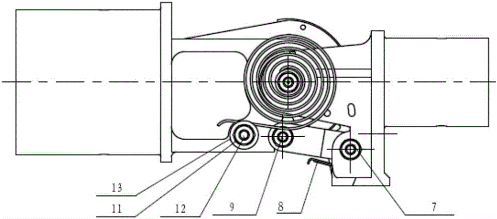 Non-eccentric 180-degree unfolding locking hinge device