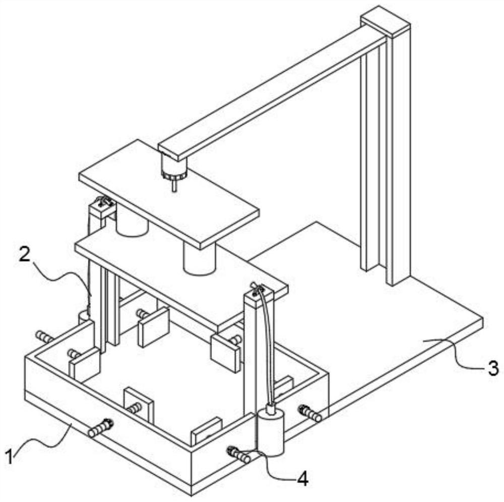 Continuous laminating device for multi-layer wood door