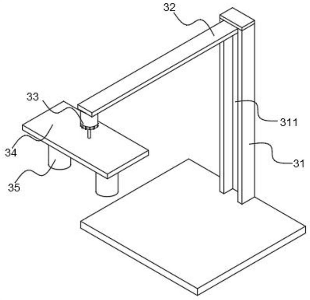 Continuous laminating device for multi-layer wood door