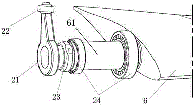 Fan linkage pitch system