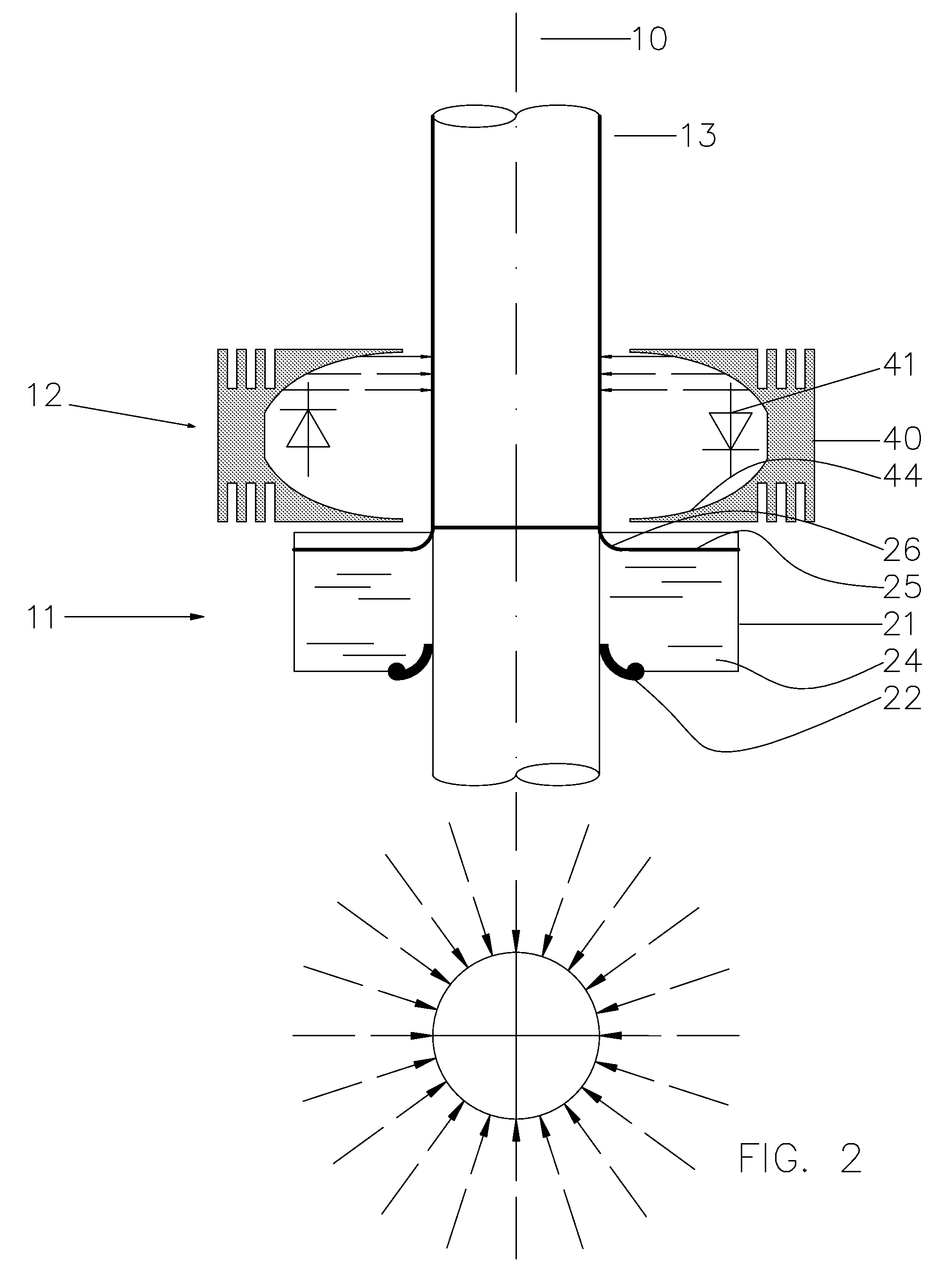 Device for coating a peripheral surface of a sleeve body