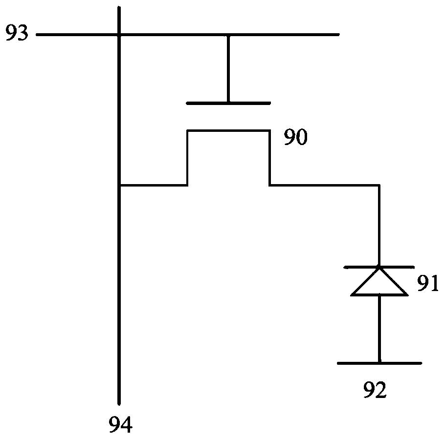 Optical fingerprint identification circuit and array