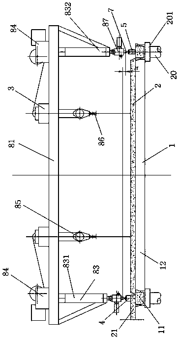 Method for building dock by lifting precast panels with simple portal crane