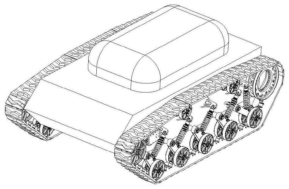 A high-speed tracked action system with Ackermann-active differential compound steering