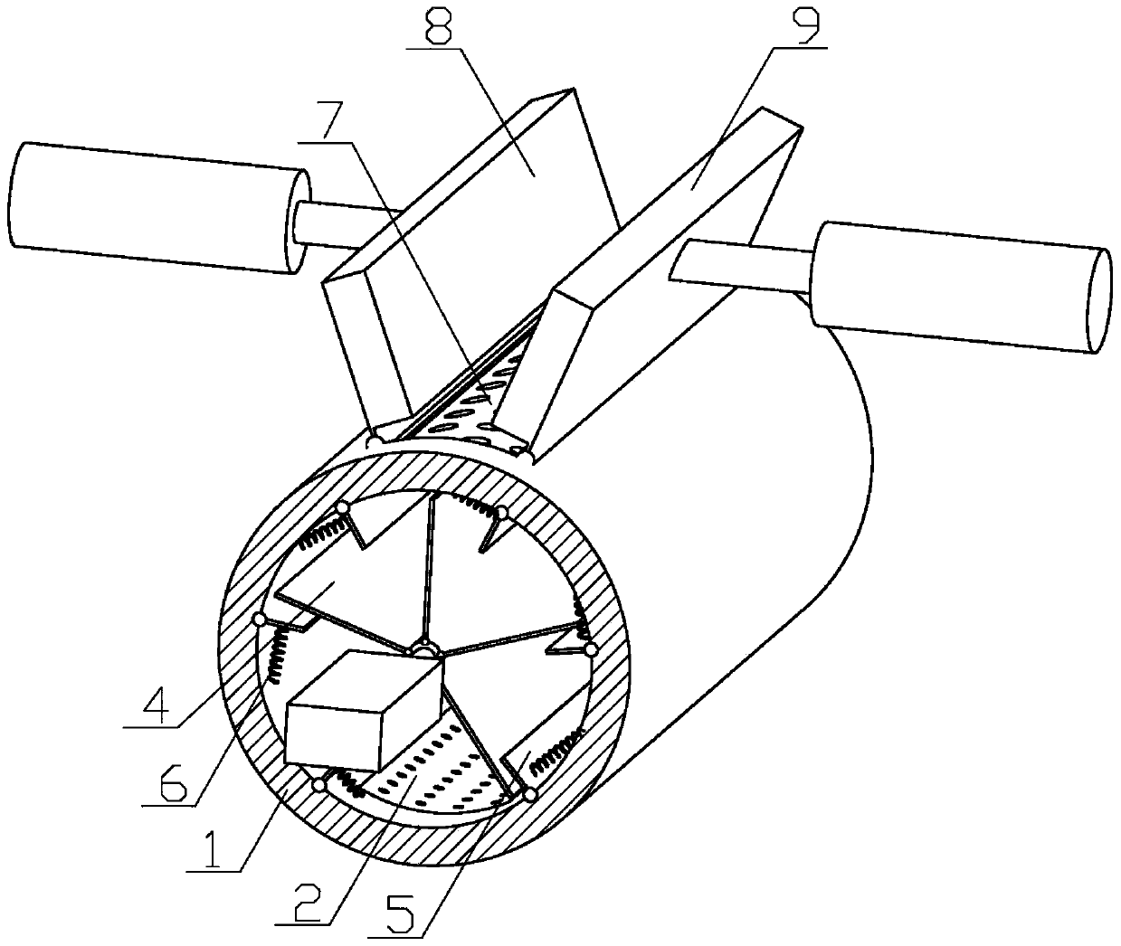 Woven bag raw material crushing device