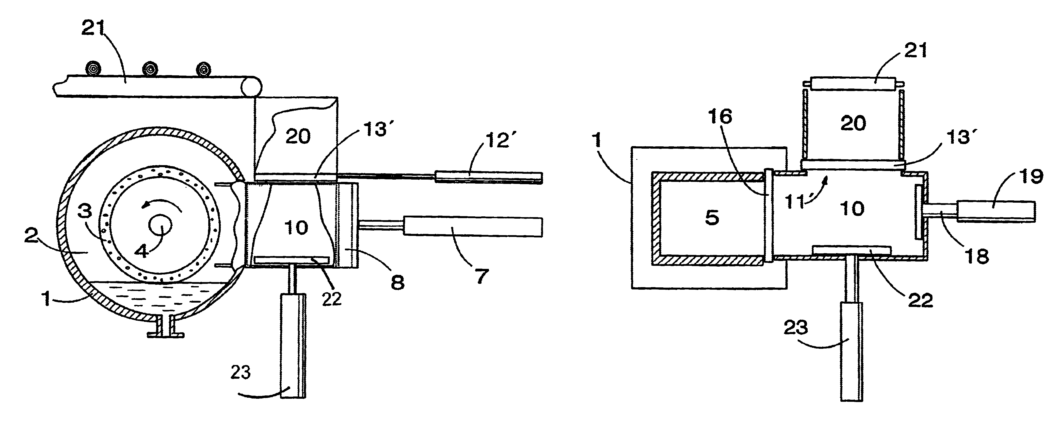 Method and arrangement for feeding wood batches into a pressure grinder