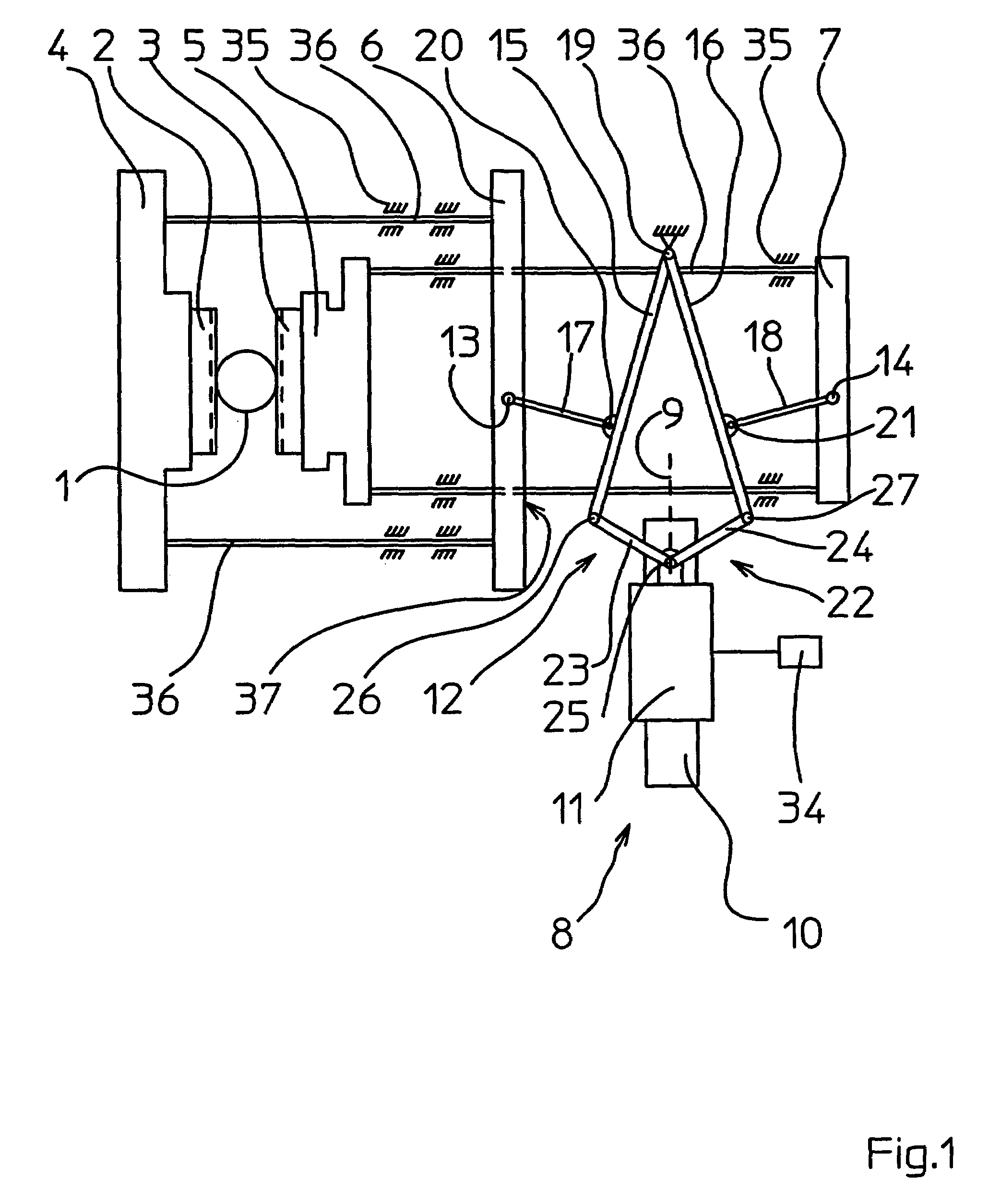 Device for welding of a foil tube