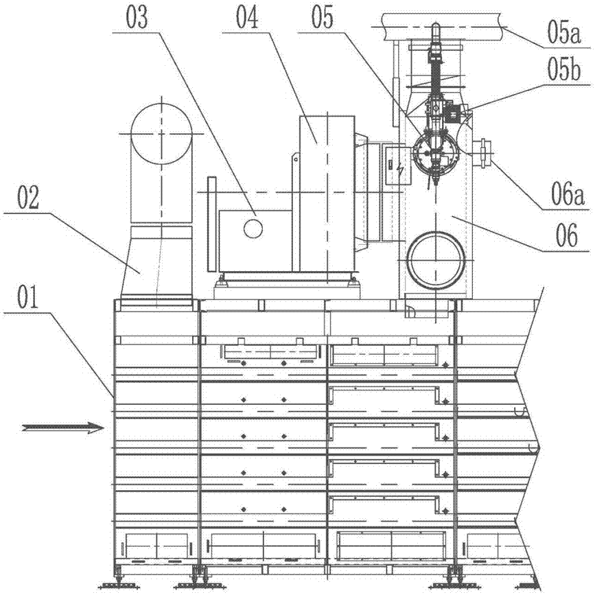 Energy-saving drying kiln using common wind pipe as combustion chamber