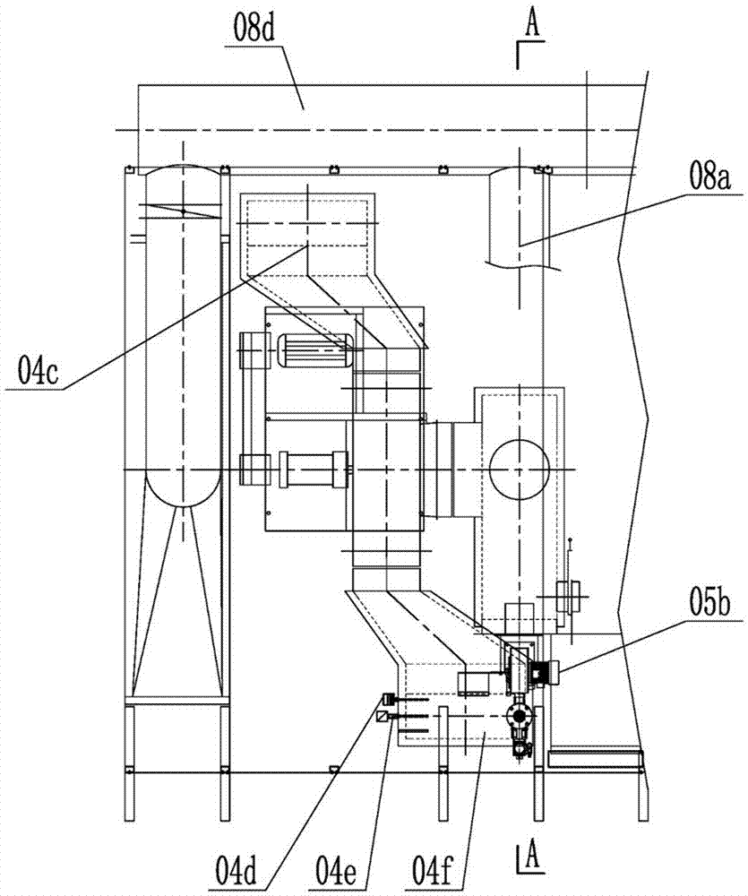 Energy-saving drying kiln using common wind pipe as combustion chamber