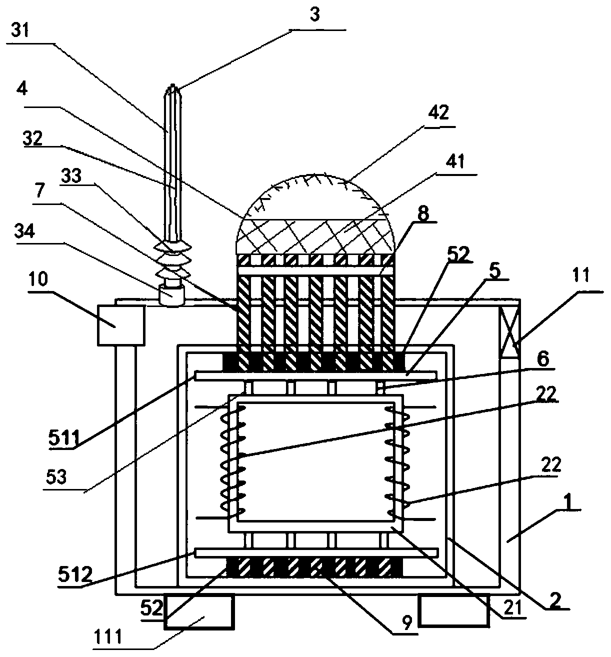 Lightning-proof heat dissipation transformer