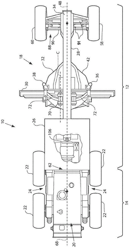 Motor grader cross slope control with articulation compensation