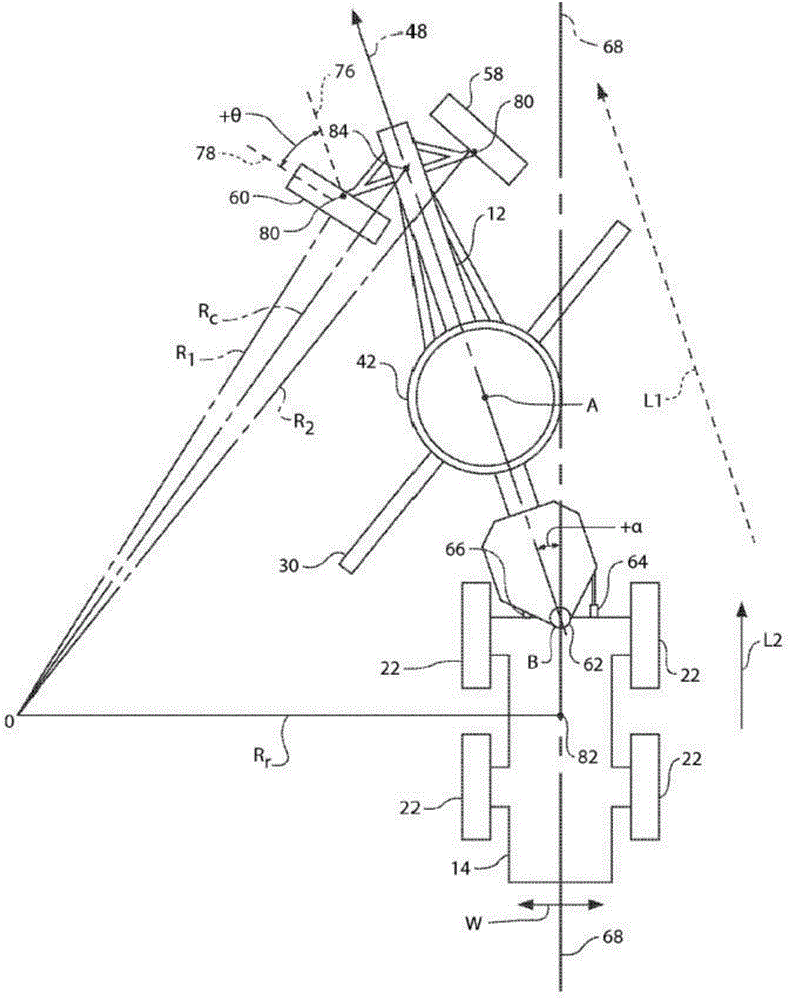 Motor grader cross slope control with articulation compensation