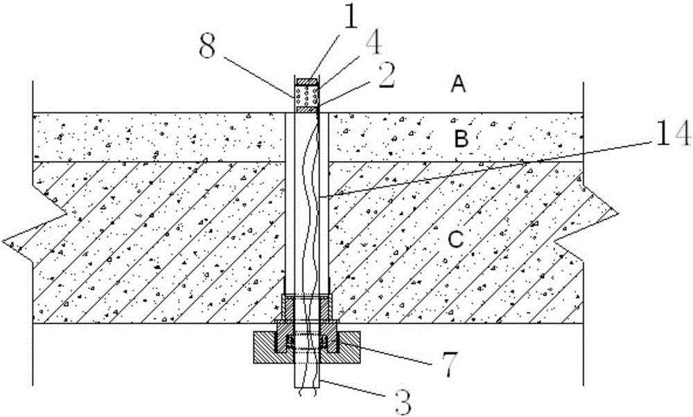 Water and soil pressure monitoring rod for shield tunnel