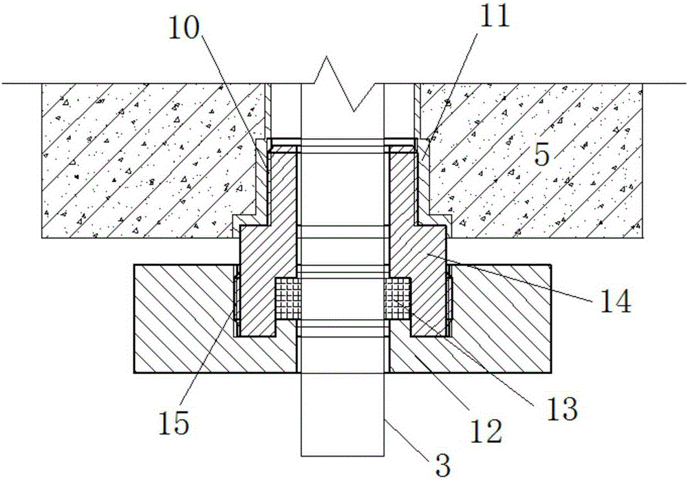 Water and soil pressure monitoring rod for shield tunnel