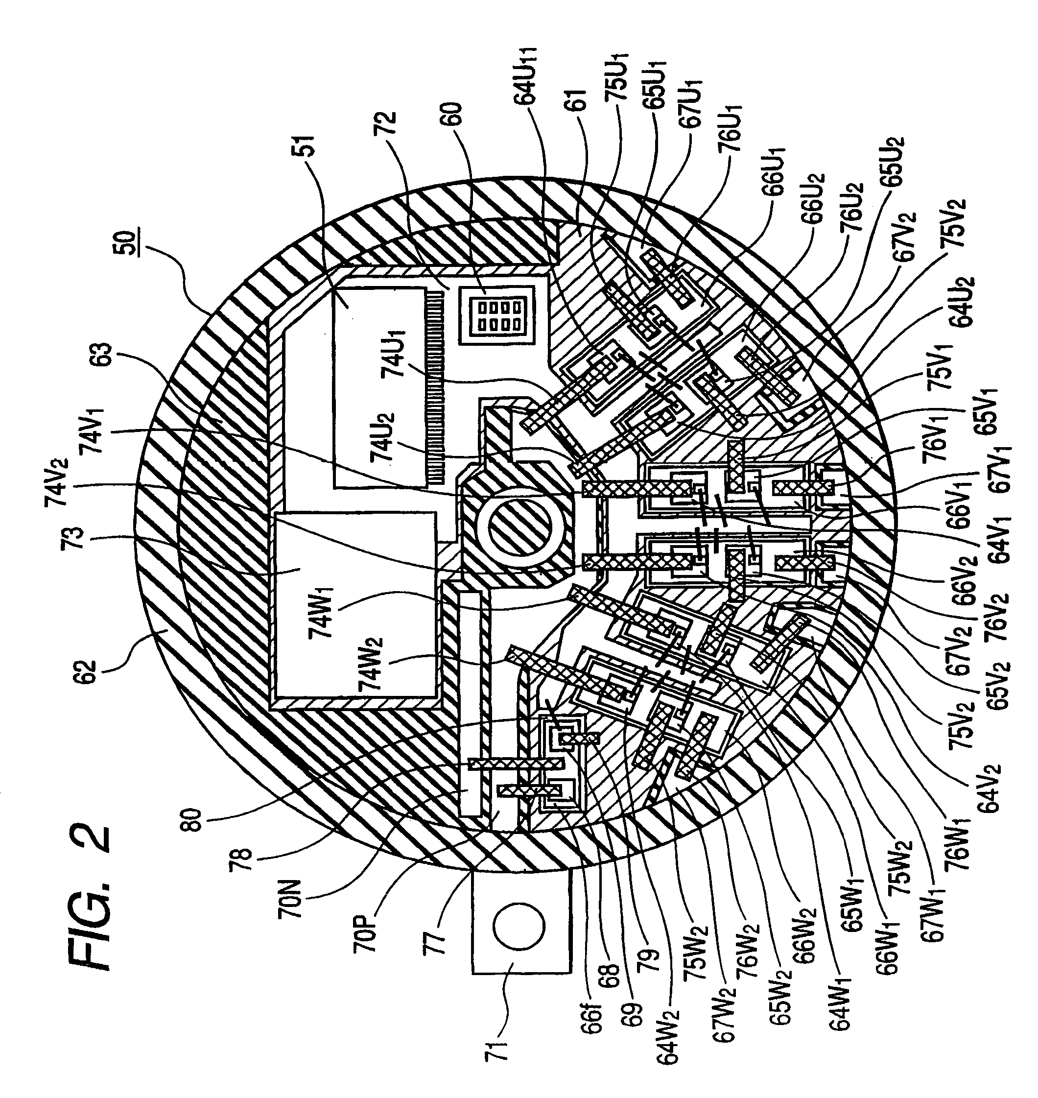 Vehicle rotating electric machine