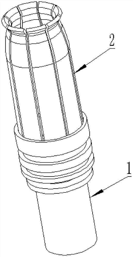 Terminal with stamping elastic sheet structure