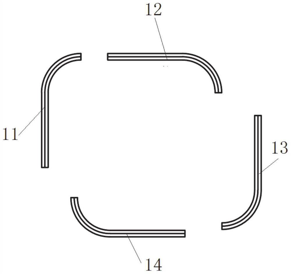 Quickly-assembled double-layer corrugated steel square culvert structure and construction method