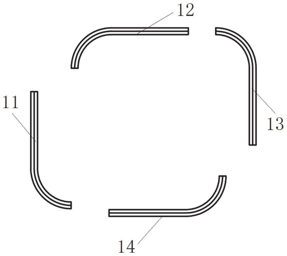 Quickly-assembled double-layer corrugated steel square culvert structure and construction method