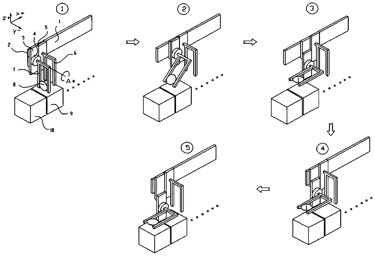 Wafer transmission manipulator and wafer overturning method thereof