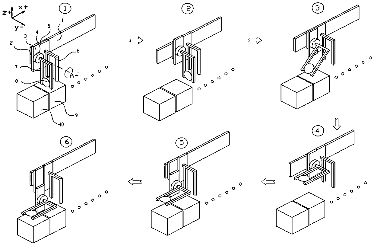 Wafer transmission manipulator and wafer overturning method thereof