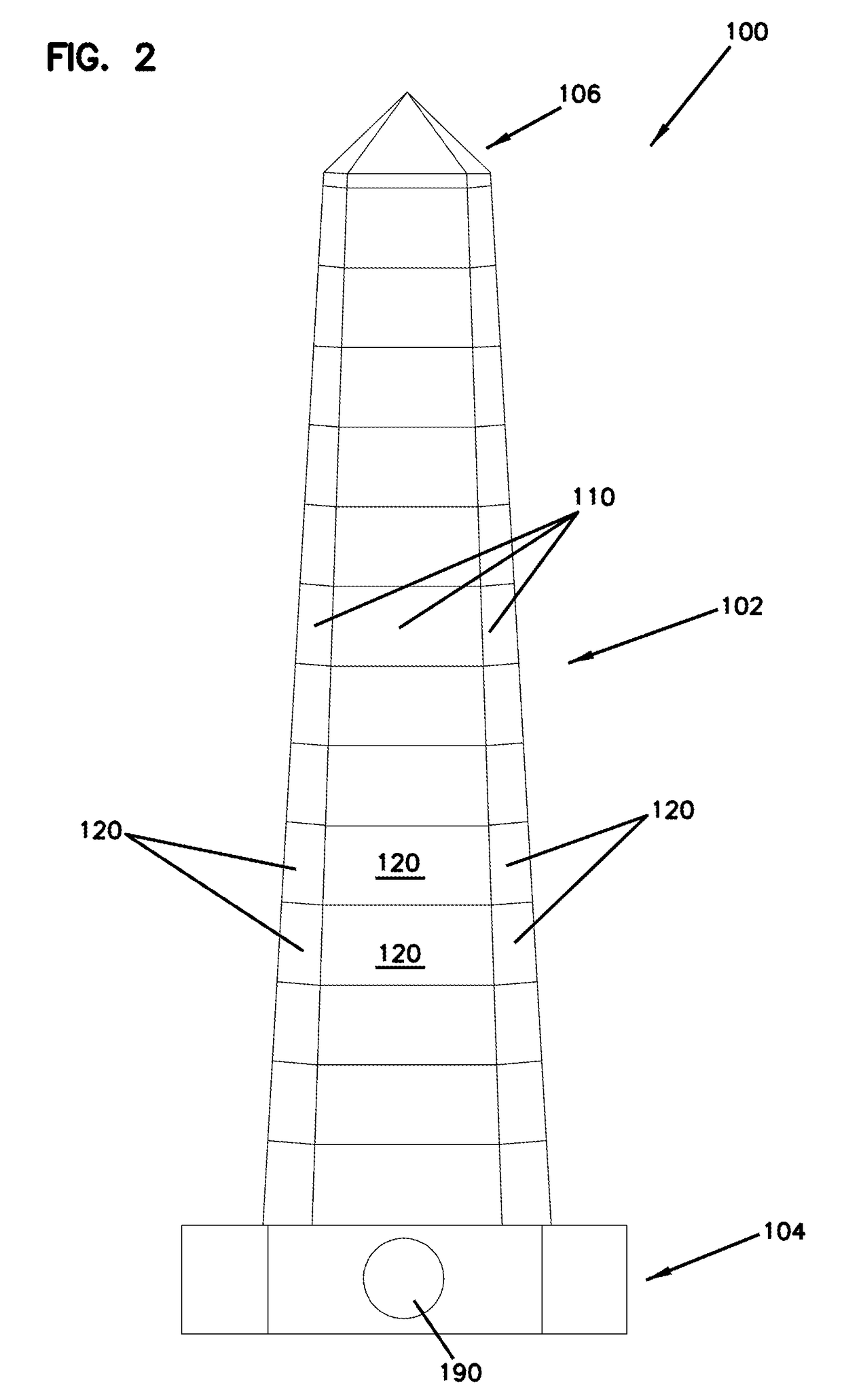 Five sided obelisk columbarium