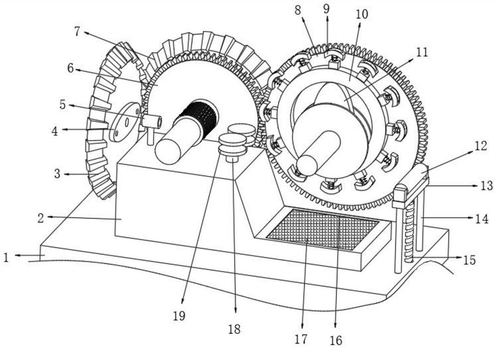 Natural color yarn processing device