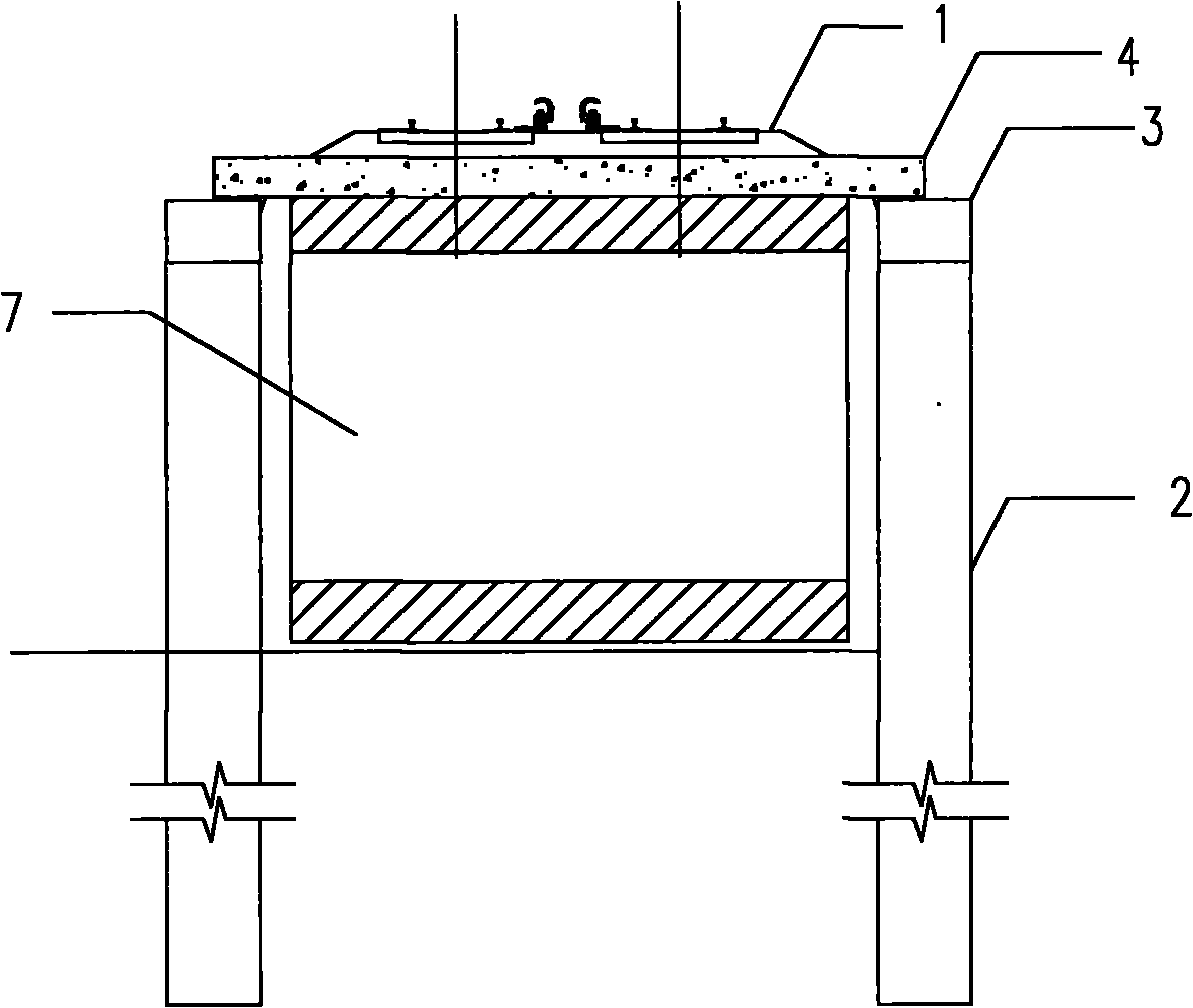 Temporary bridge covered excavation method for constructing box culvert below traffic ground line of operating track