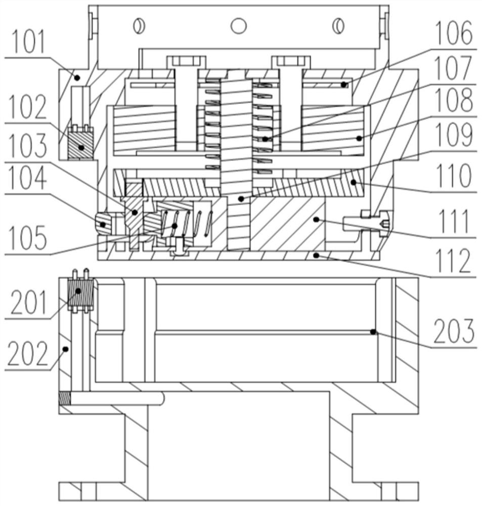 Linear electromagnetic control clamping jaw type robot tail end quick change device