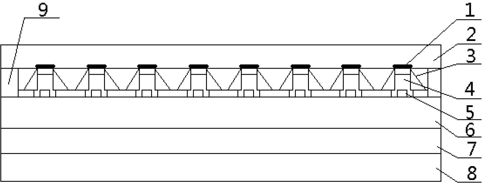 Capacitive touch screen and process for manufacturing same