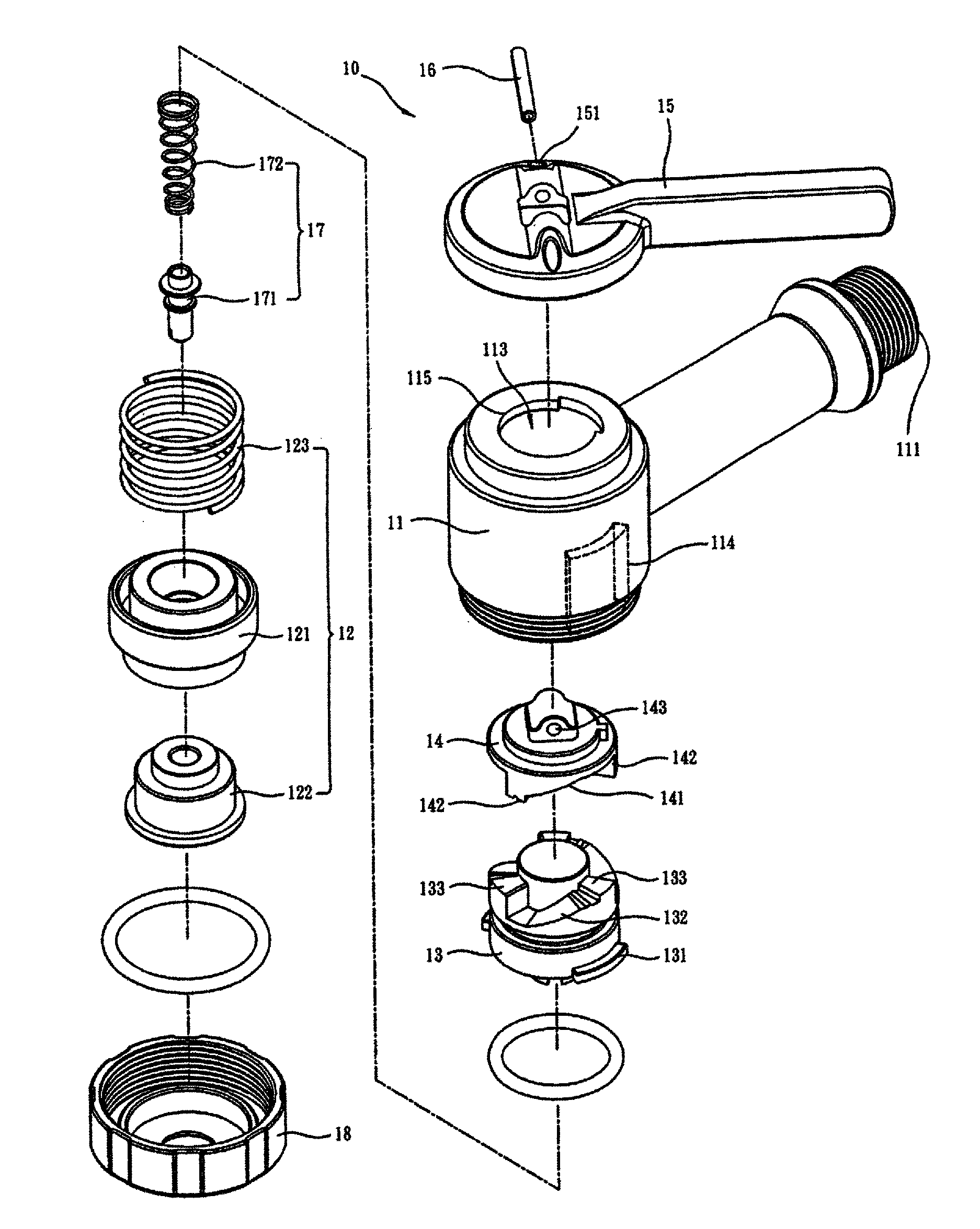 Horizontally-triggerable inflation connector