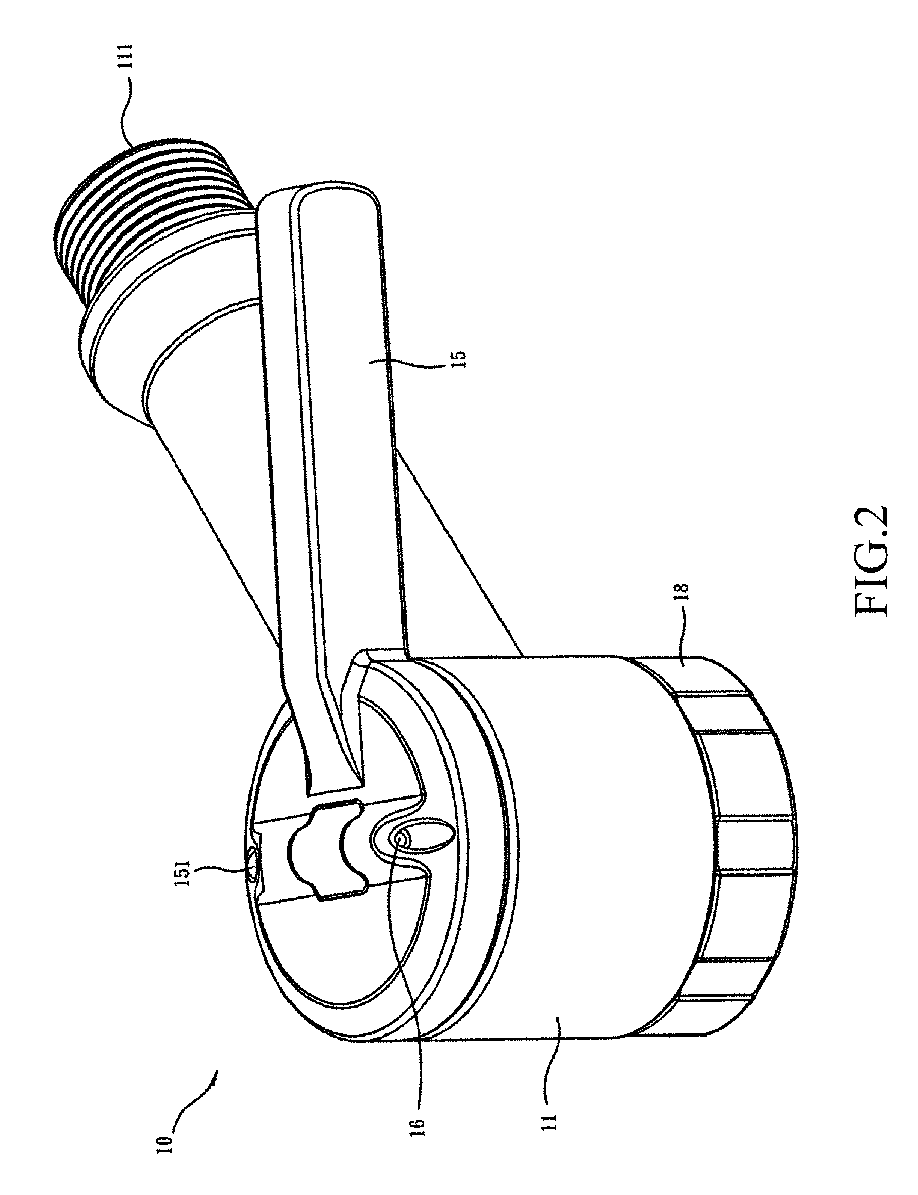 Horizontally-triggerable inflation connector