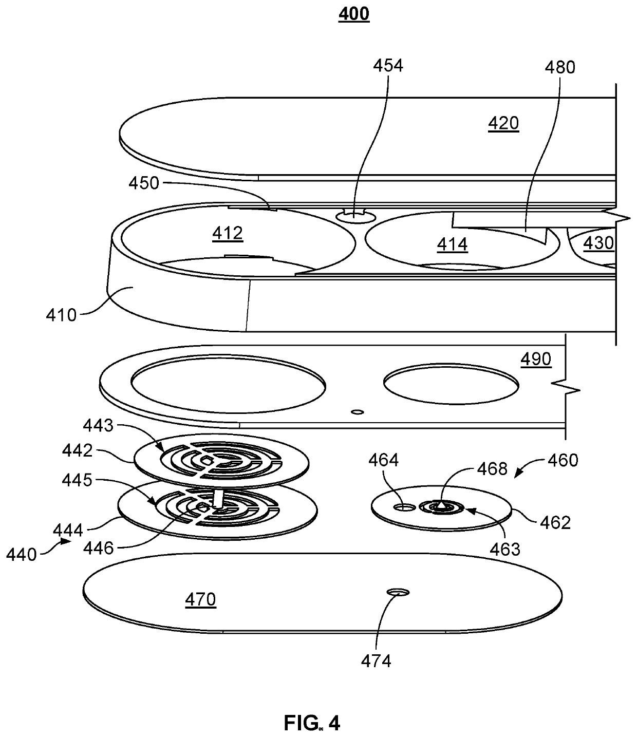 Vacuum cell configured for reduced inner chamber helium permeation