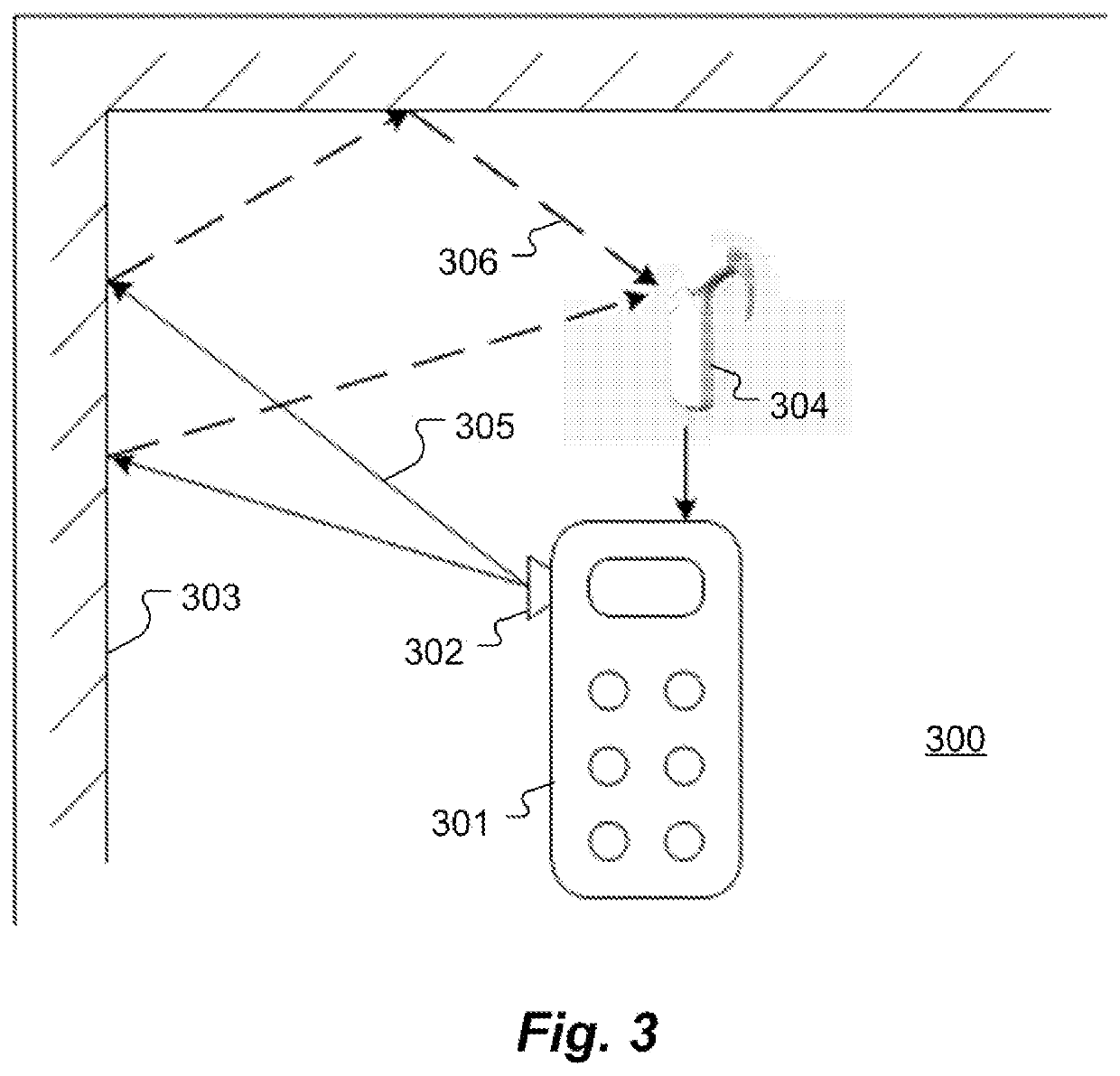 Determination of room reverberation for signal enhancement