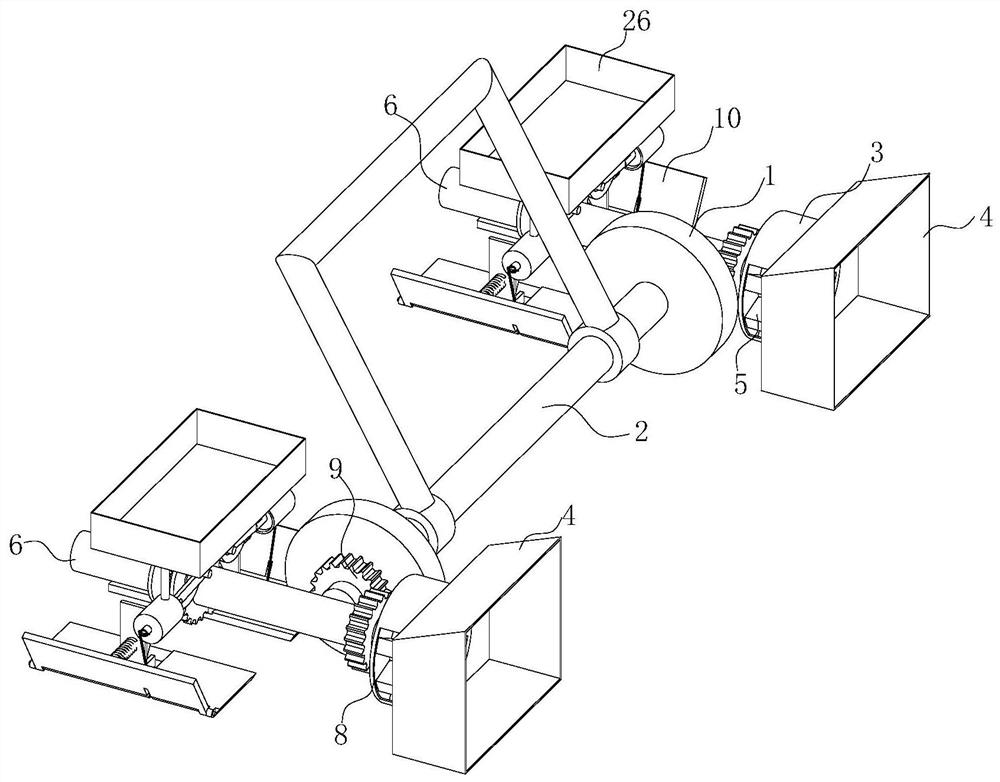 Equal-distance field reclamation and separation method for agricultural planting