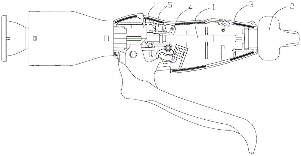 Circumcise anastomat with U-shaped seat locking mechanism